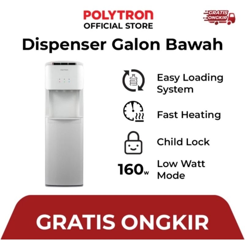 DISPENSER GALON BAWAH POLYTRON PWC600 DISPENSER GALONBAWAH POLYTRON PWC-600