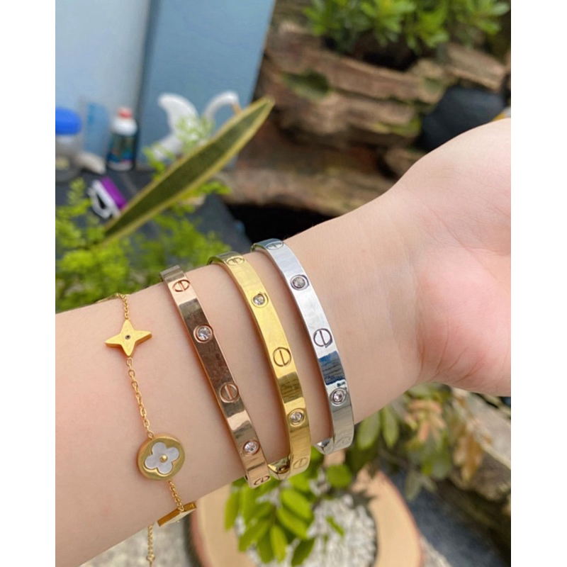 GELANG CARTIR LEBAR & SLIM TITANIUM