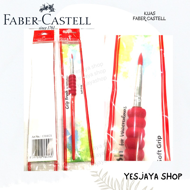 

{1 pc} FABER CASTELL Kuas Cat Air Soft / Soft Grip Brush Watercolor FABER CASTELL 1314121 / GRIP PAINT BRUSH Faber Castell