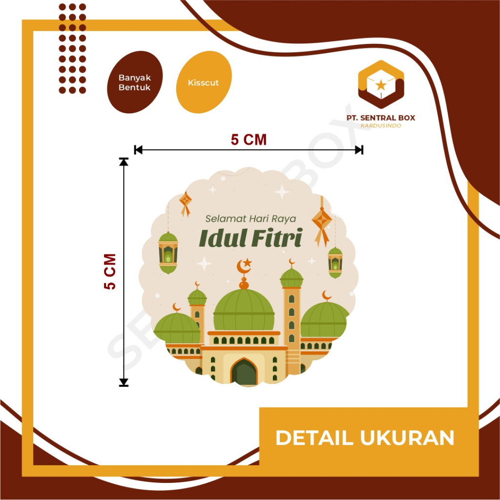 

STIKER BULAT TEMA IDUL FITRI/ STIKER BOX/STIKER TOPLES/STIKER SERBAGUNA/CUSTOM STIKER