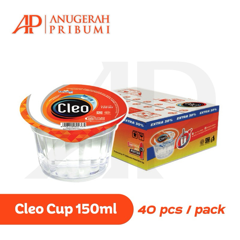 

CLEO CUP MINI CLEO GELAS MINI 150ML ISI 40