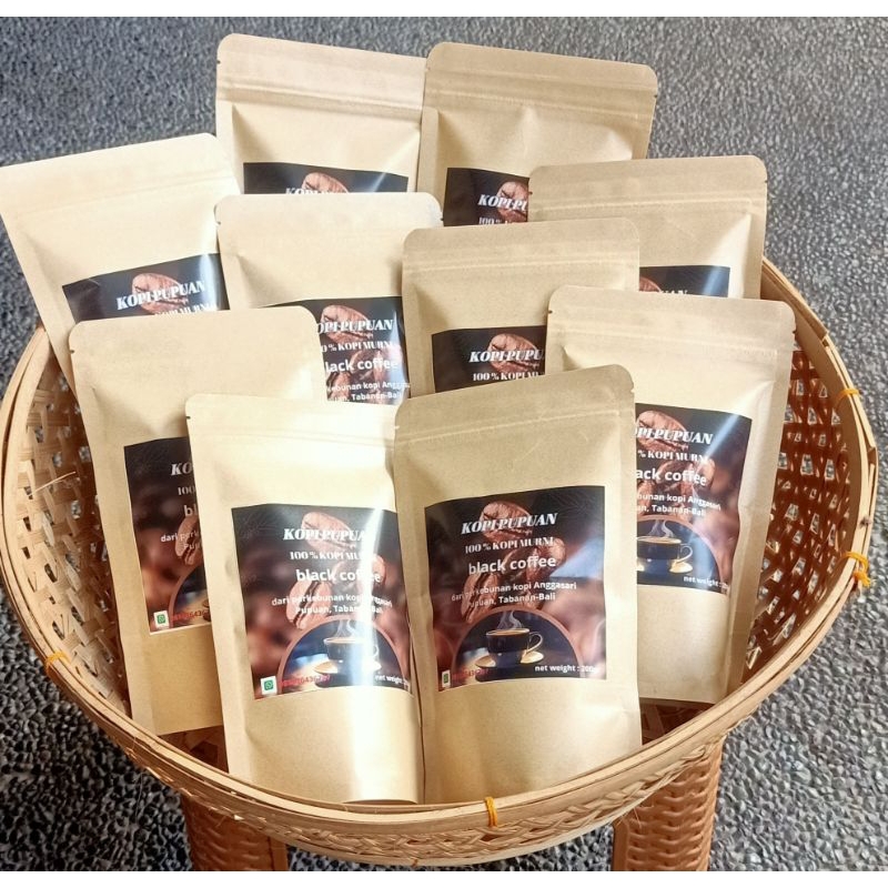 

Kopi Pupuan Bali. Kemasan 100gr