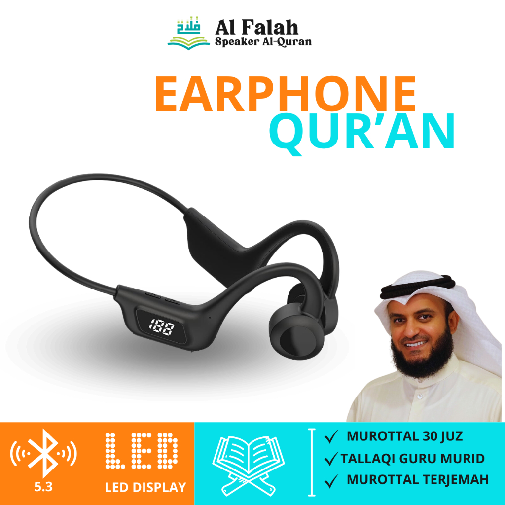 ALFALAH Headphone Earphone Murottal alquran 30 Juz MP3 murotal Quran