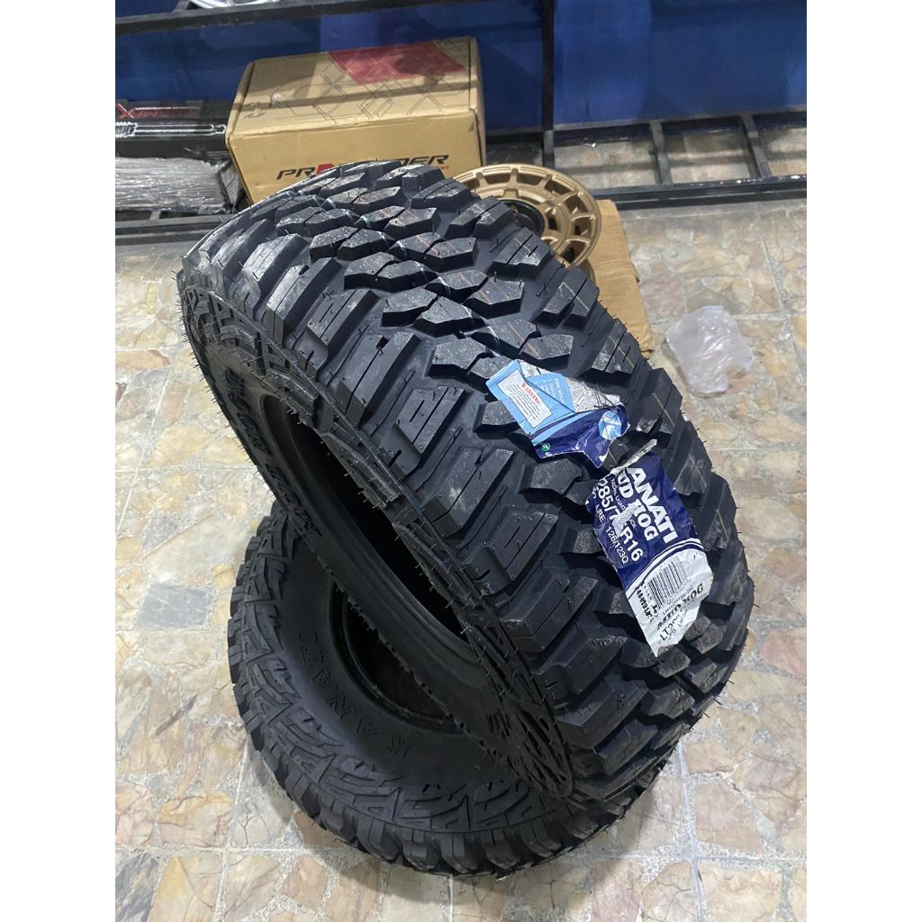 Ban Mobil Offroad Kanati Mud Hog MT Ring 16 285 75 16 Terbaru 2024 Pajero,Taft,Feroza