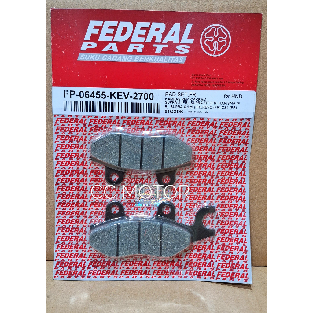 Federal Dispad Depan Supra  / Dispad Federal Supra Depan / FP-06455-KEV-2700