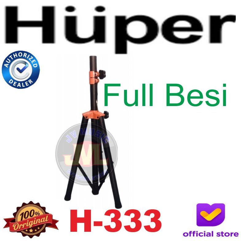 Huper H-333 Stand Speaker Tripod Huper H333 Kaki Speaker Tiang Speaker Stand