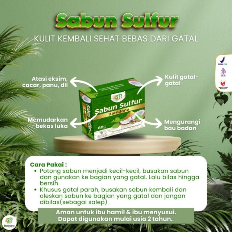SABUN SULFUR BARIKLANA || SABUN GATAL-GATAL || SABUN PENYAKIT KULIT