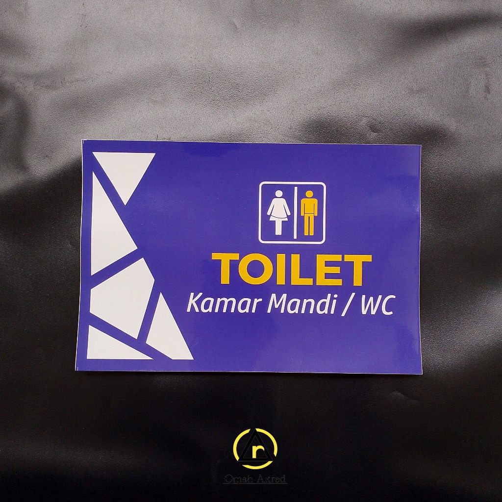 

Stiker Toilet - Stiker Kamar Mandi/ WC - Stiker Vinyl
