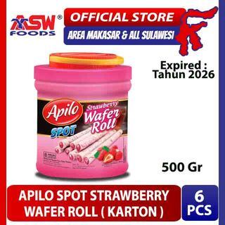 

Apilo Spot Wafer Roll Strawberry - 500 gr