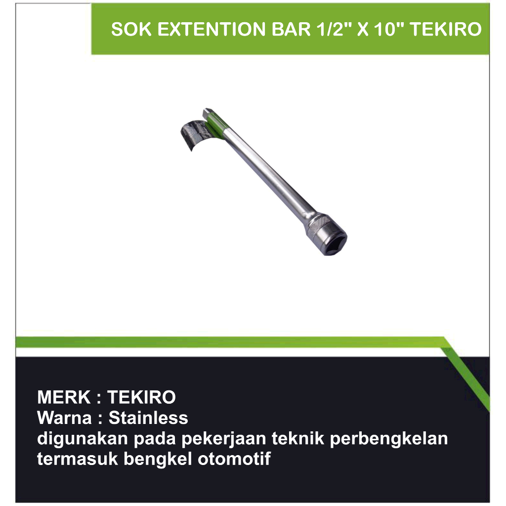 Sok Extention Bar 1/2" x 10" Tekiro / Perpanjangan Kunci Sok/kunci sok/ kunci tukang