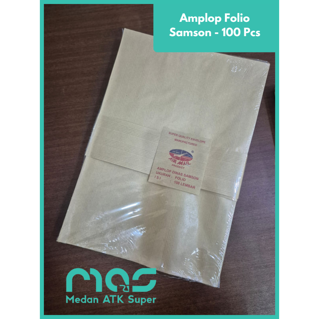 

[100 PCS] AMPLOP COKLAT FOLIO & A4 [Medan ATK SUPER] AMPLOP COKLAT/AMPLOP KERTAS/AMPLOP DINAS/AMPLOP FOLIO