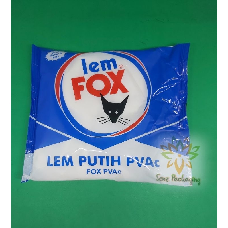 Lem Fox putih PVAC 600gr , lem fox bungkus biru