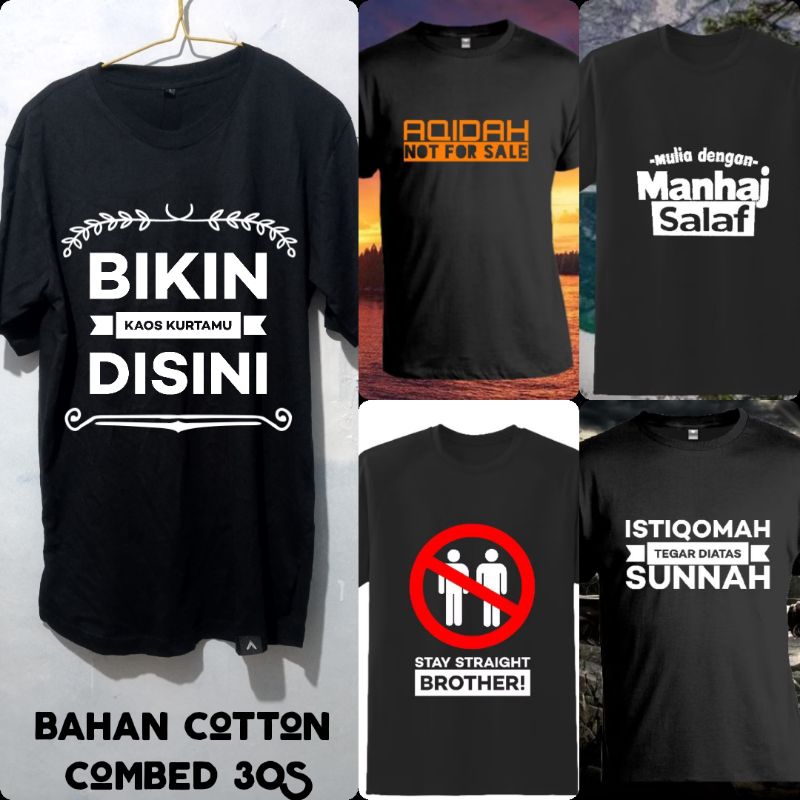 kaos kurta cotton combed 30s , kaos kurta polos, kaos kurta dakwah, kaos kurta lgbt, kaos kurta manh
