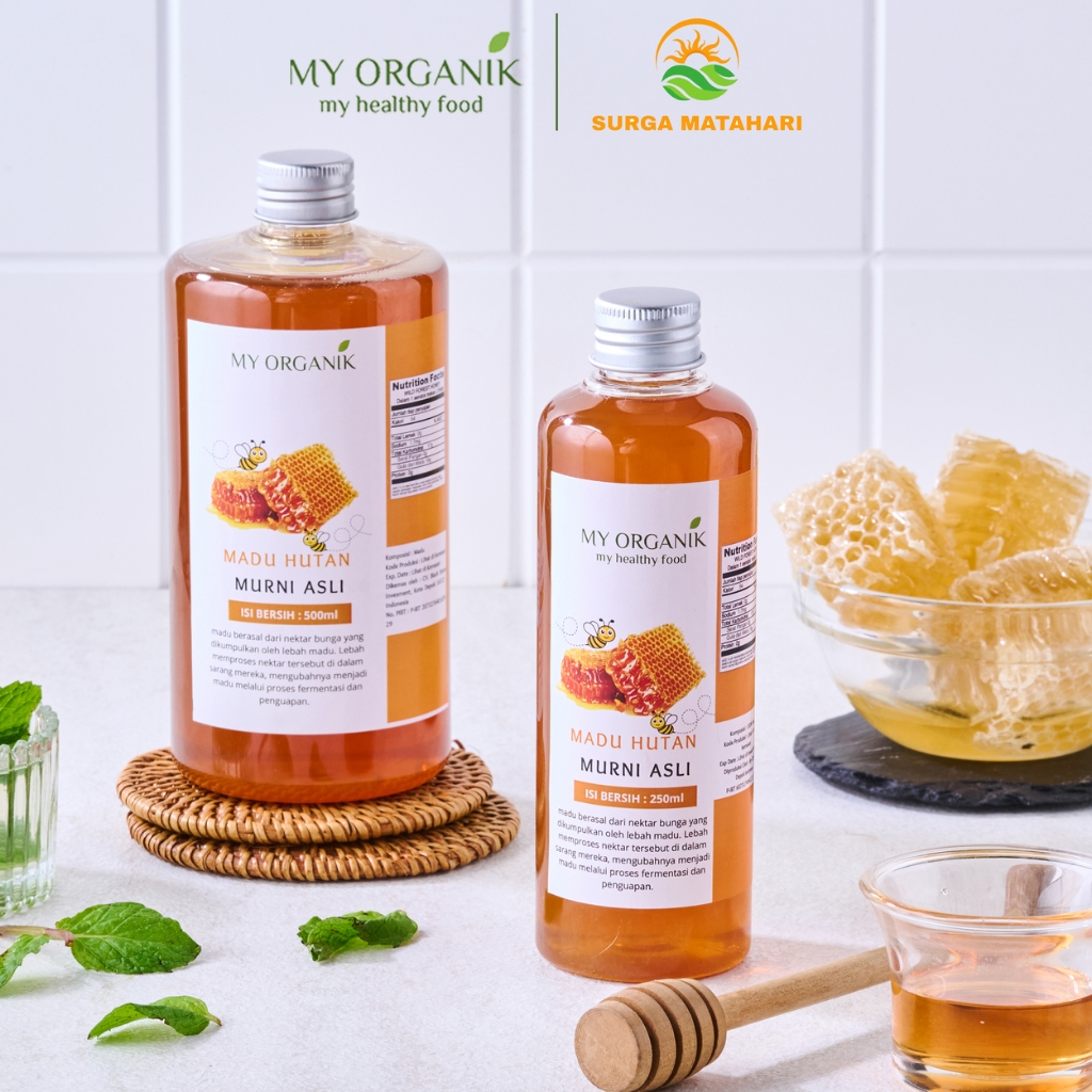 

My Organik Madu Hutan Asli 100% Pure Honey Madu Hutan Organik Murni Tanpa Campuran