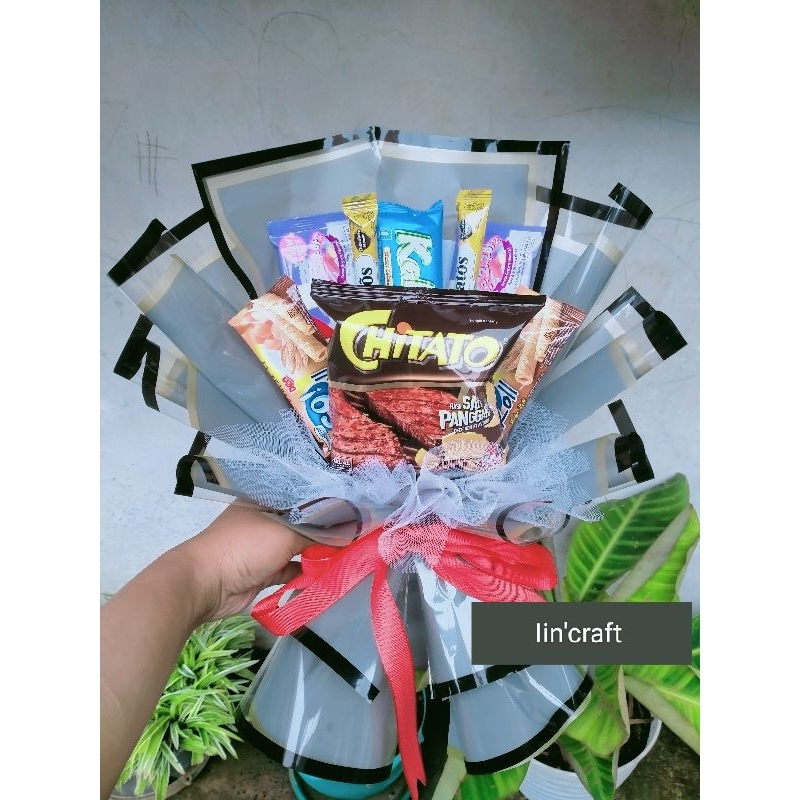 Buket makanan ringan buket snack