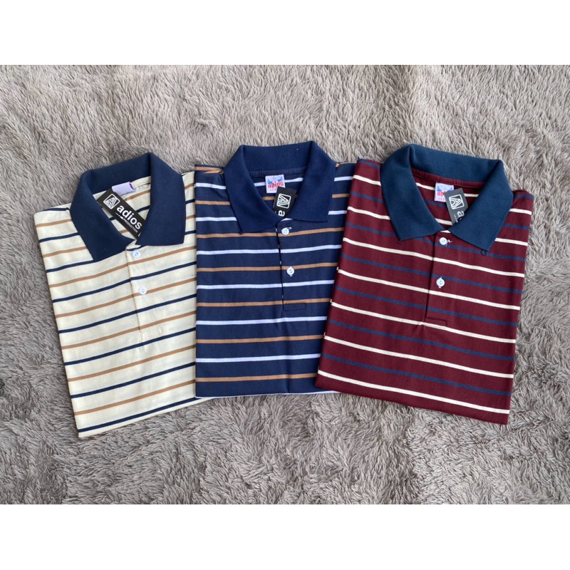 Kaos Kerah Salur Dewasa Kaos Kerah Pria Kaos Polo Dewasa