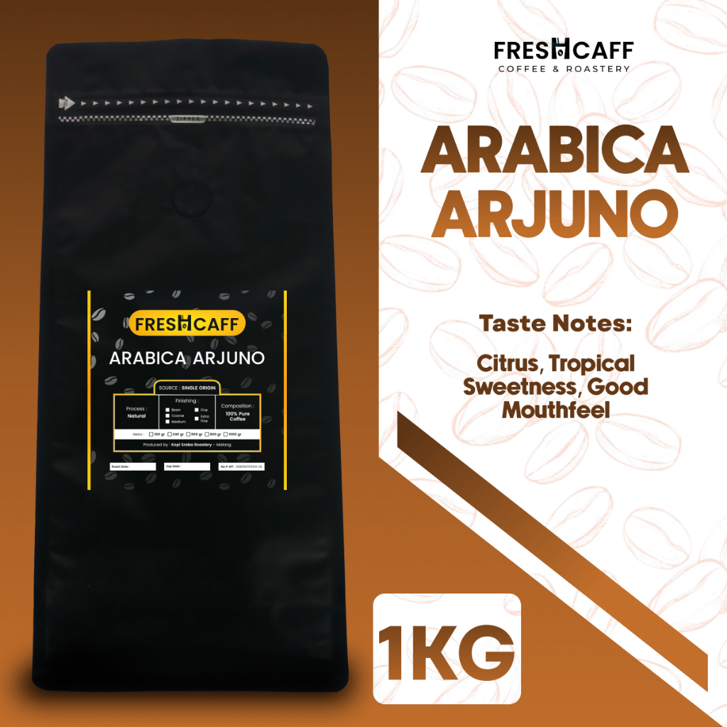 

Kopi Arabica Arjuno Murah 1 kg (netto 900 gram)
