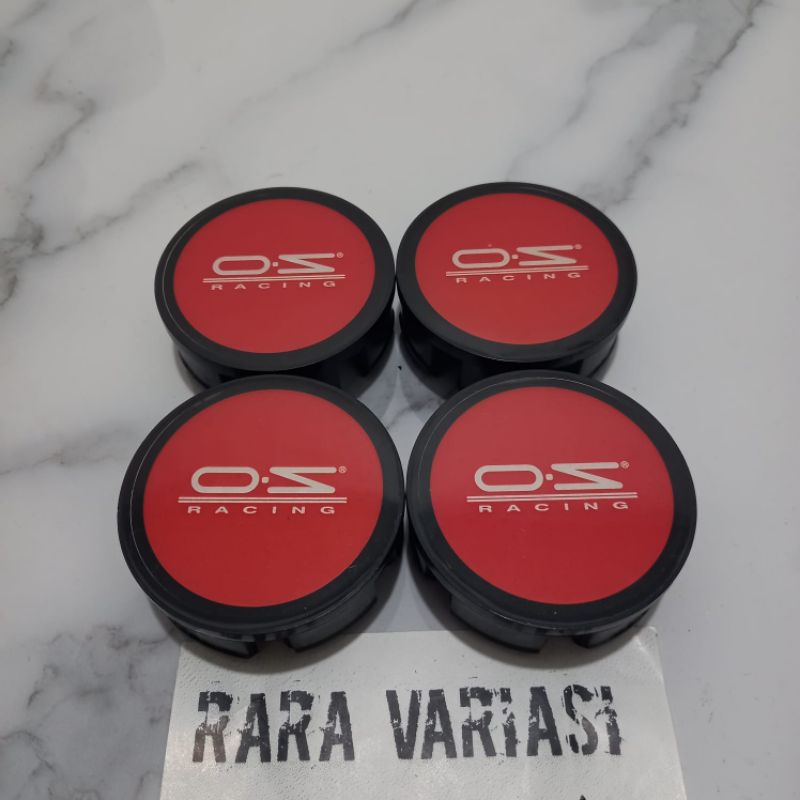 dop roda tutup velg racing OZ STIKER merah honda jazz,brio,mobilio,freed diameter 5,8 harga 4 pcs