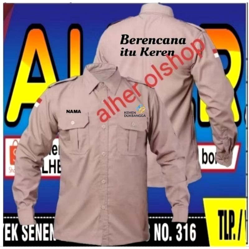 Kemeja BKKBN baju BKKBN seragam BKKBN kemeja kerja BKKBN baju kerja BKK seragam kerja BKKBN Pdh BKKB