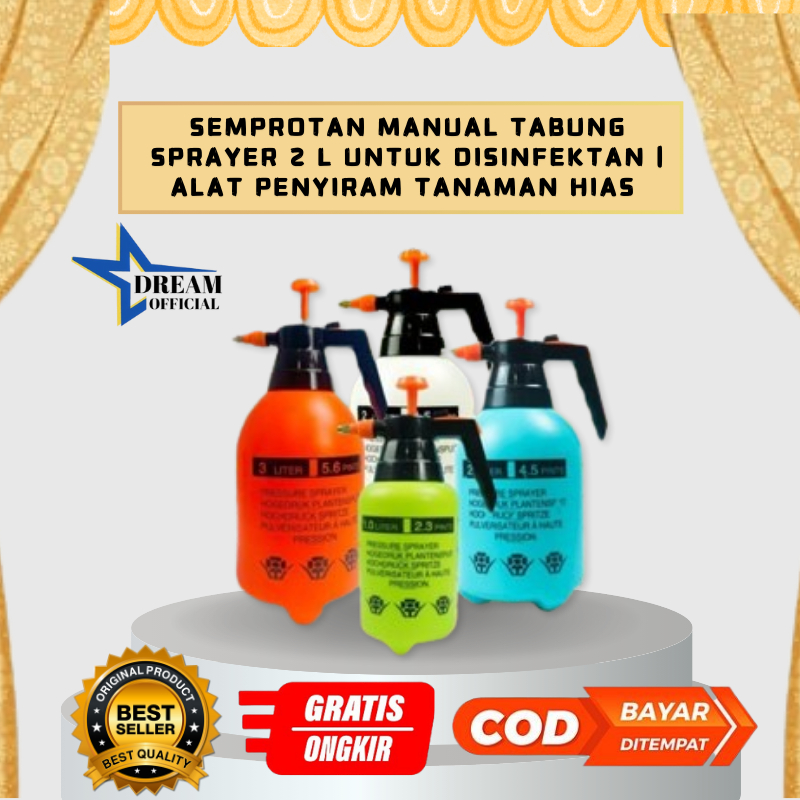 Semprotan Manual Tabung Sprayer 2 L Untuk Disinfektan | Alat Penyiram Tanaman Hias | Alat Mandikan B