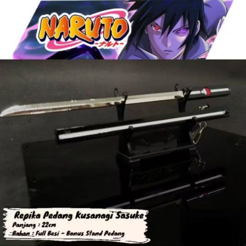 Gantungan Kunci Pedang Sasuke Kusanagi Anime Naruto
