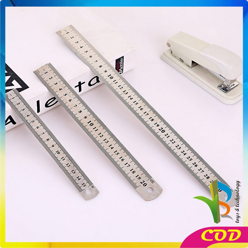 

RB-A107 Penggaris Besi 30CM Stainless Steel Ruler 50CM / Penggaris 15CM Serbaguna Perlengkapan Sekolah / Mistar Besi Alat Ukur Multifungsi