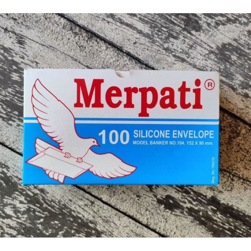 

AMPLOP TANGGUNG MERPATI 152 X 90 MM ISI 100 PCS
