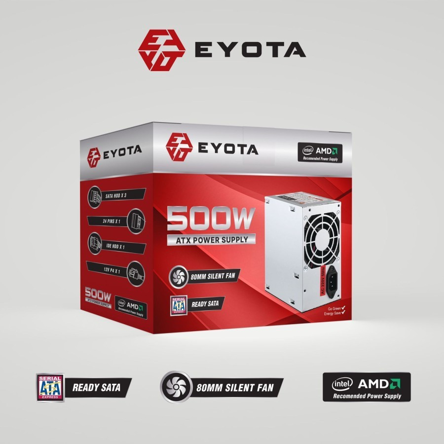 Power Supply Eyota 500W / PSU Komputer 500Watt