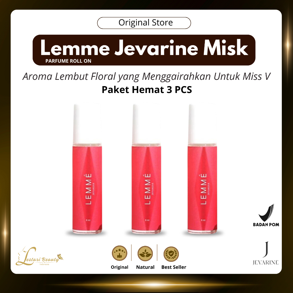 Parfum Miss V Lemme Jevarine Misk Parfume Roll On Khusu Untuk Area Kewanitaan Mencegah Bau Tidak Sed