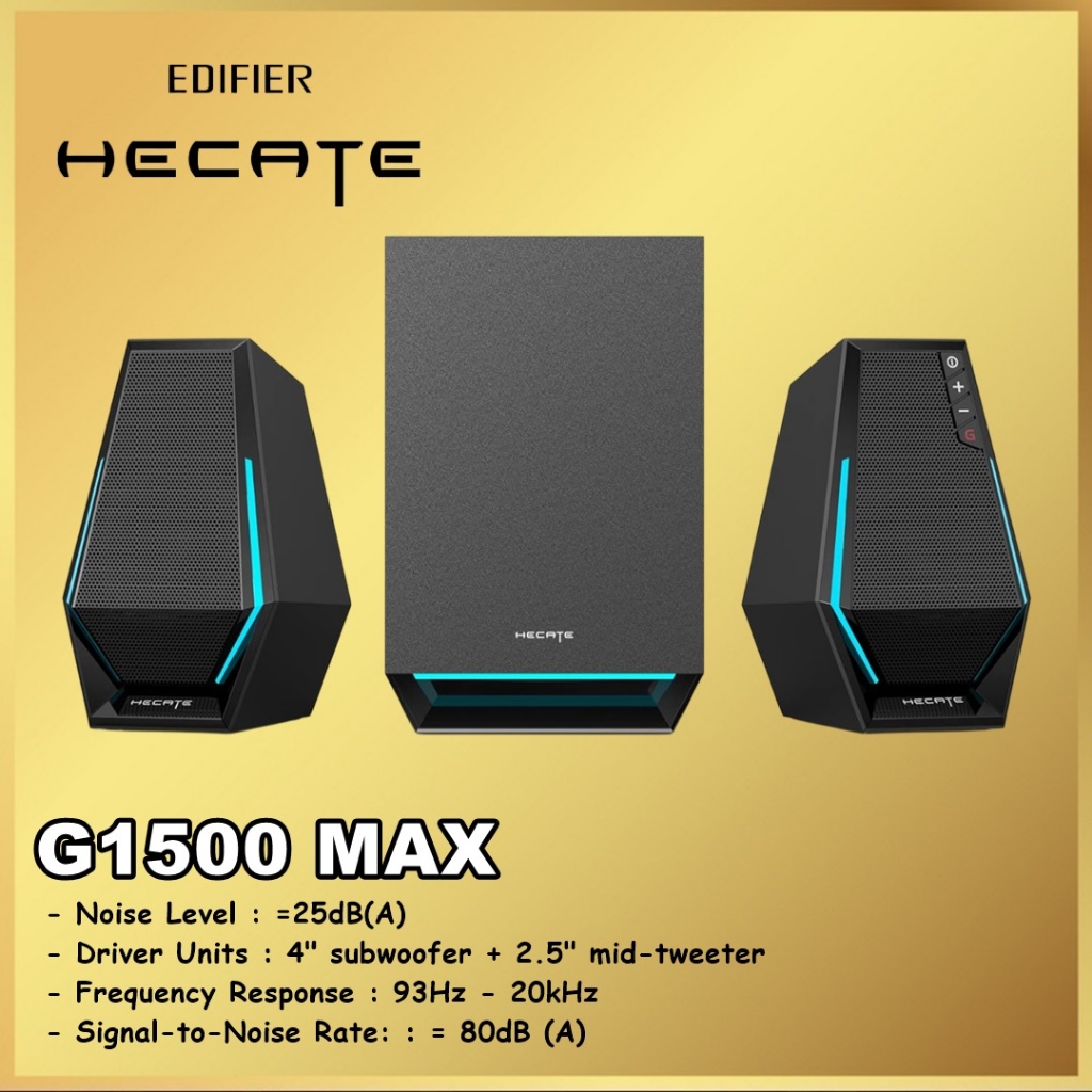 Edifier Hecate G1500 MAX G1500MAX G 1500 Multimedia 2.1 Desktop Gaming Wireless Bluetooth Speaker wi