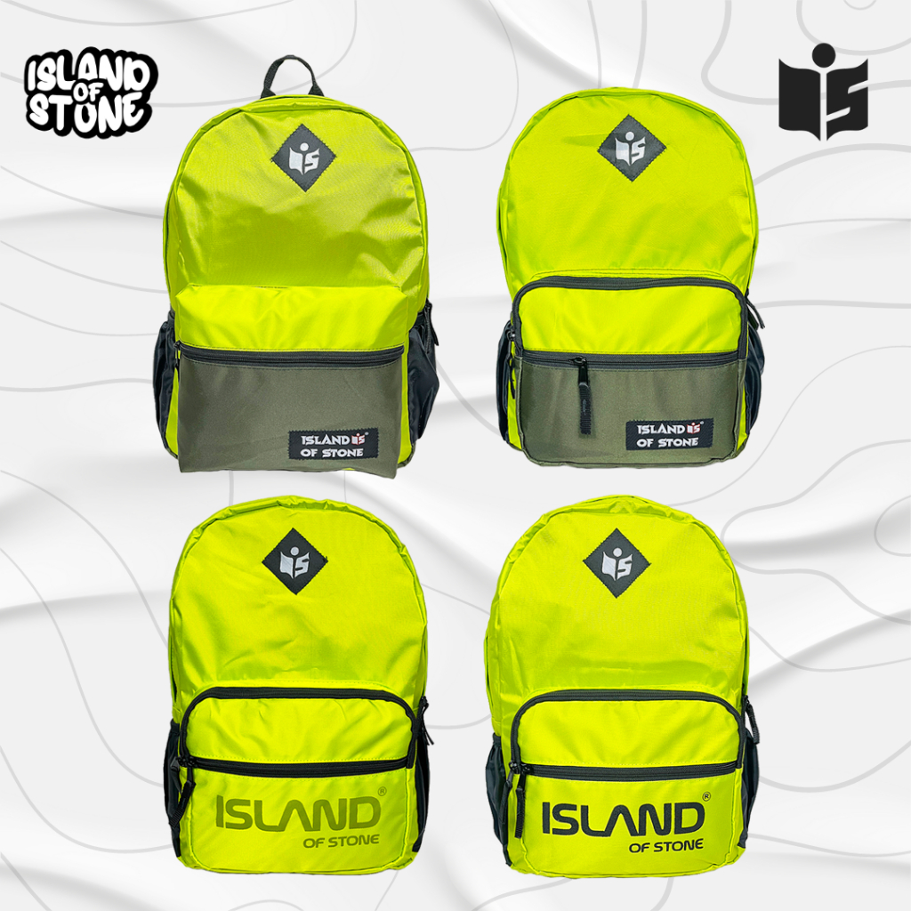 Tas Ransel Backpack Basic Nylon 2 Warna - Island Of Stone