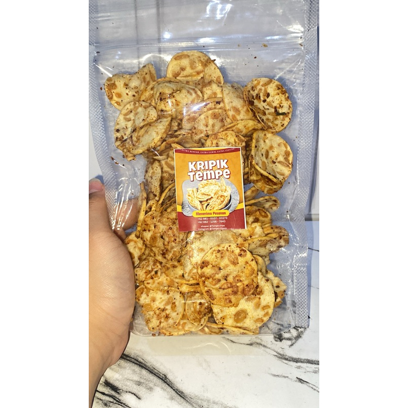 

Keripik tempe pedas daun jeruk 125- gr