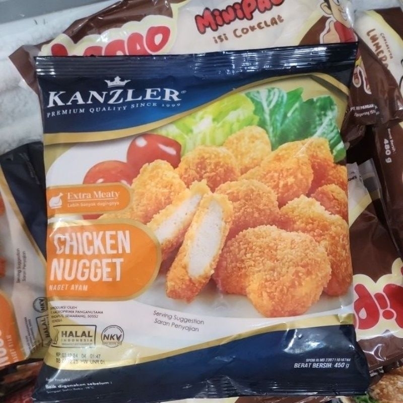 

KANZLER CHICKEN NUGGET EXTRA MEATY 450GRAM HALAL