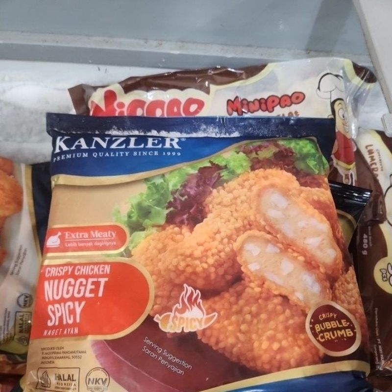 

KANZLER CRISPY CHICKEN NUGGET SPICY / NUGGET AYAM EXTRA MEATY RASA SPICY / PEDAS