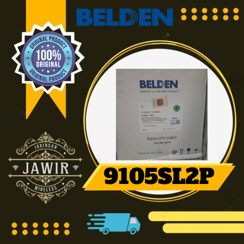 BELDEN 9105SL2P Kabel Belden / CCTV Coaxial RG59+Power (PUTIH)