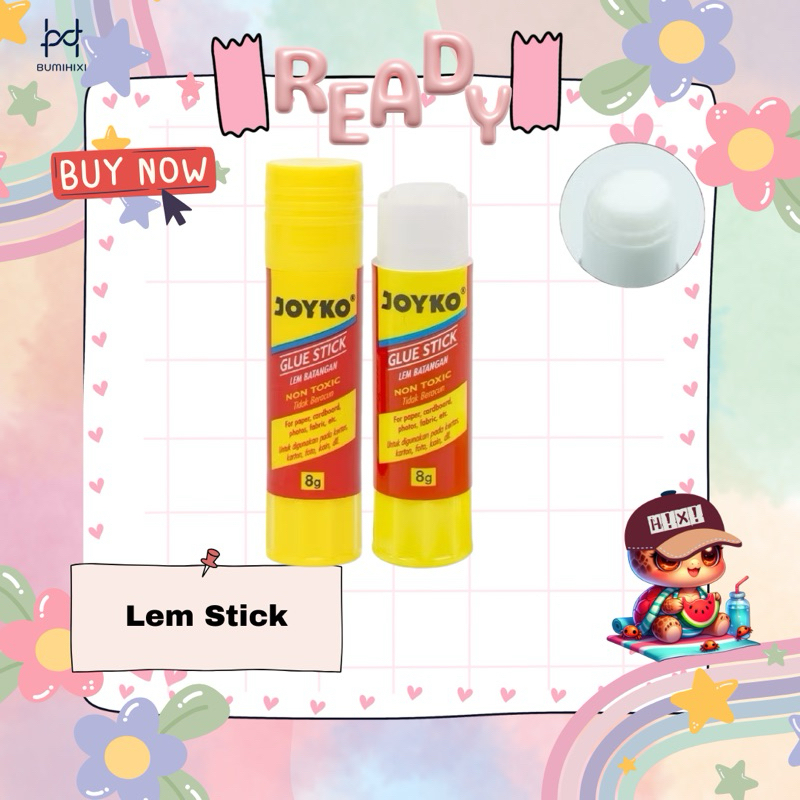 

Ready Stock Lem Stick Merk Joyko 8gr