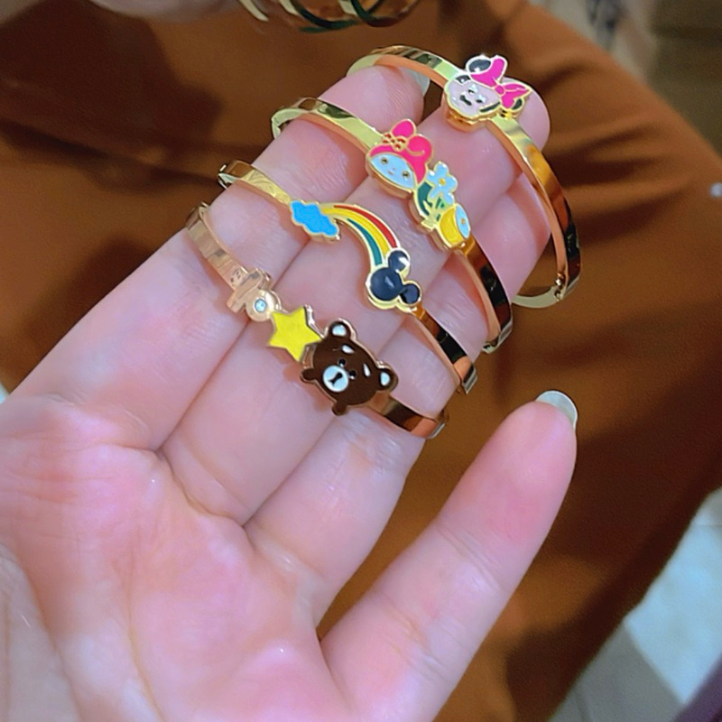 Gelang Bangle Anak Titanium Karakter Uk 10