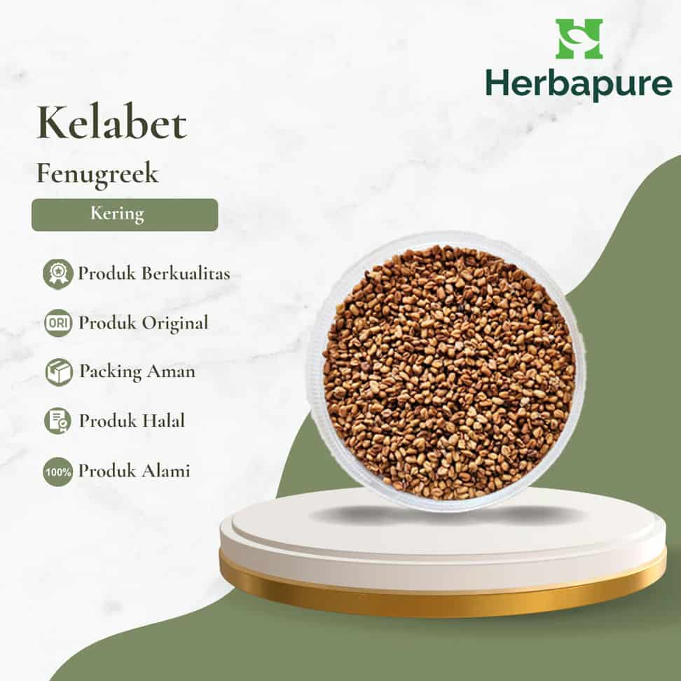 

Herbapure- Kelabet (Fenugreek) Kering Herbal ASI, Diabetes, Kolesterol | 100% Alami & Siap Seduh