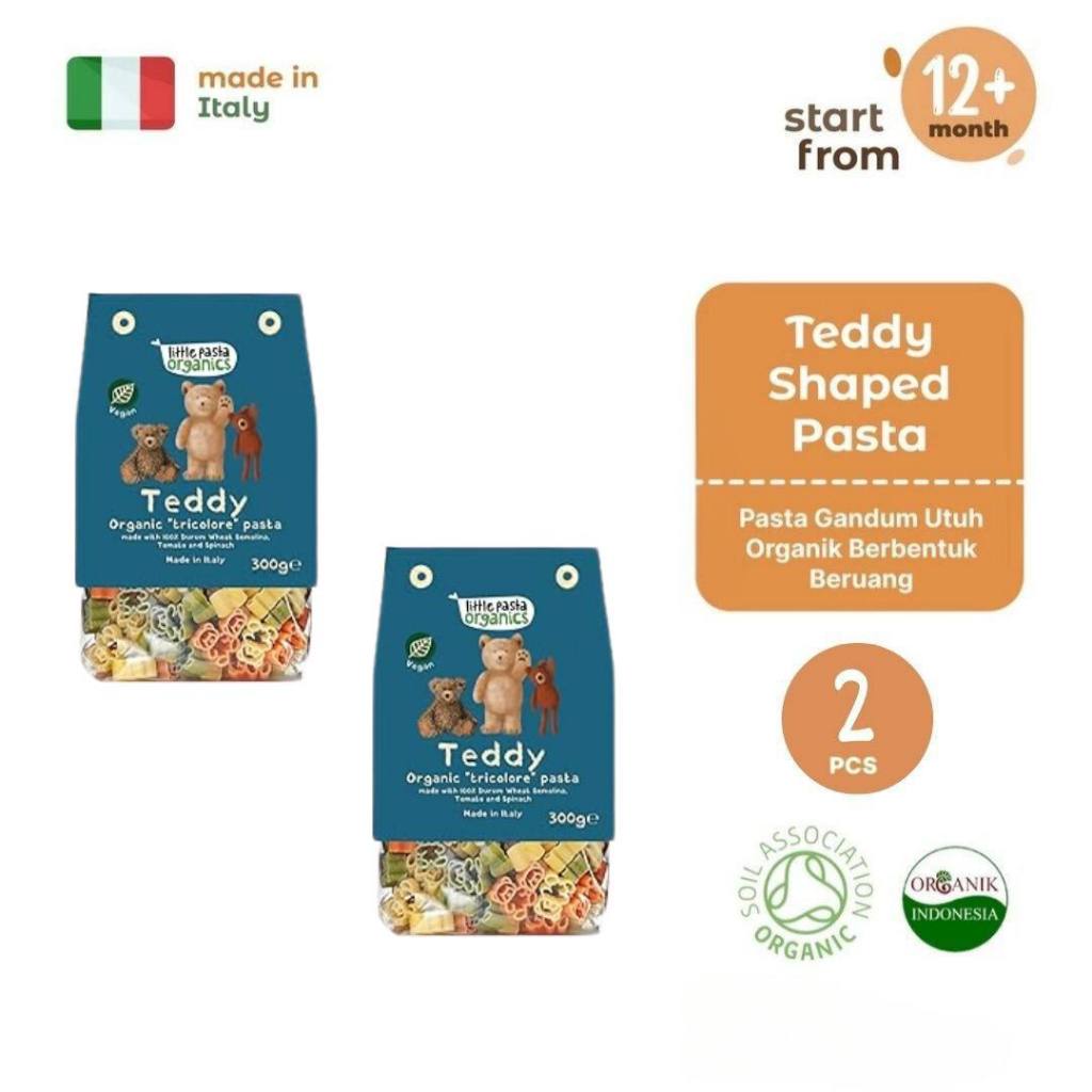 

Little Pasta Organics Teddy Shaped Pasta 300 gr (2 pcs)