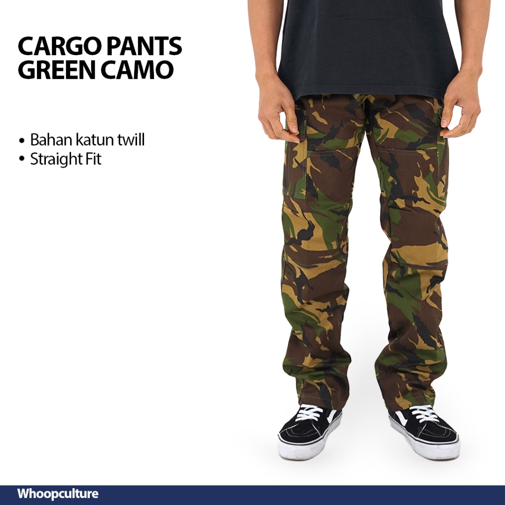Whoopculture GORAL Green Camo Long Pants Cargo