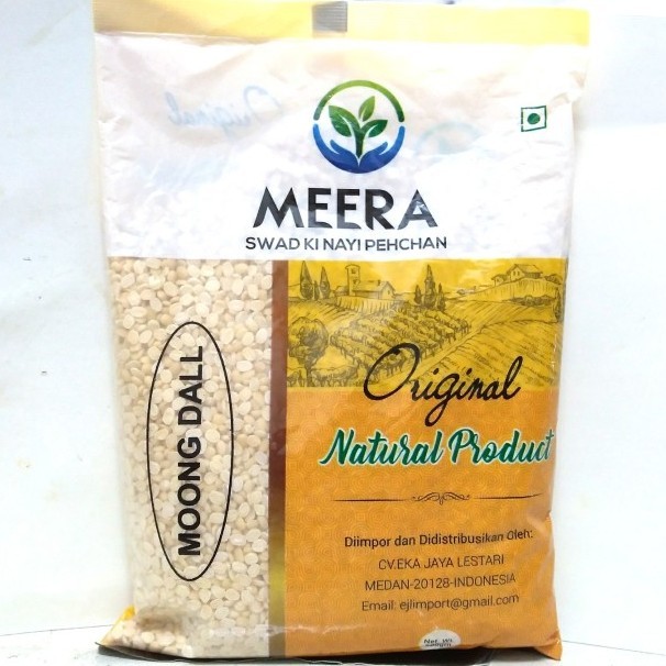 

MOONG DALL 500g MEERA / Split Mung Lentil Yellow Kacang Kupas