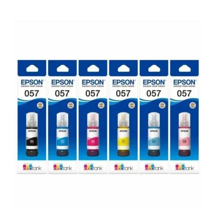 Tinta Epson 057 Set Original Tinta Epson L8050 L18050 ORIGINAL