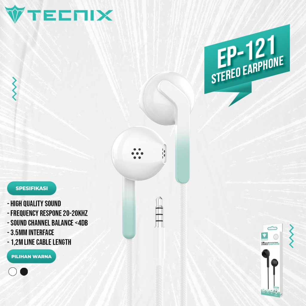 TECNIX EP-121  Stereo Earphone