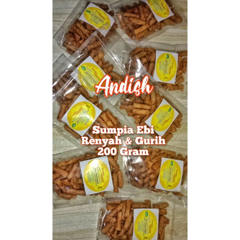 

Sumpia Ebi Premium Cemilan Enak, Renyah & Gurih. Berat 200 Gram (Ready Stock)