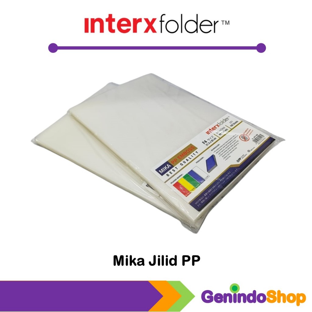 

Mika Jilid Plastik PP F4 (Folio) Interxfolder