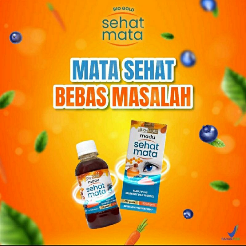 Madu Sehat Mata Bio Gold Biogold Vitamin Mata Ekstrak Bilberry Wortel Membantu Meringankan Mata Minu