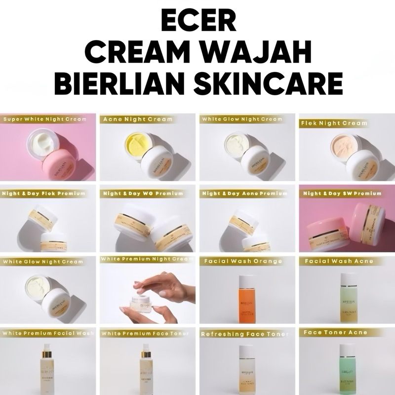 Bierlian Skincare Ecer Cream Wajah Premium BPOM