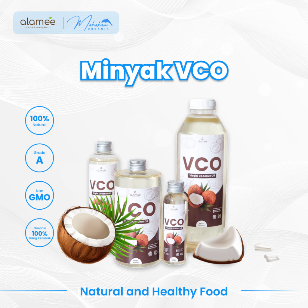 

ALAMEE Minyak Kelapa Murni Extra Virgin Coconut Oil VCO Dapat Diminum Klentik Masak Minum Organik