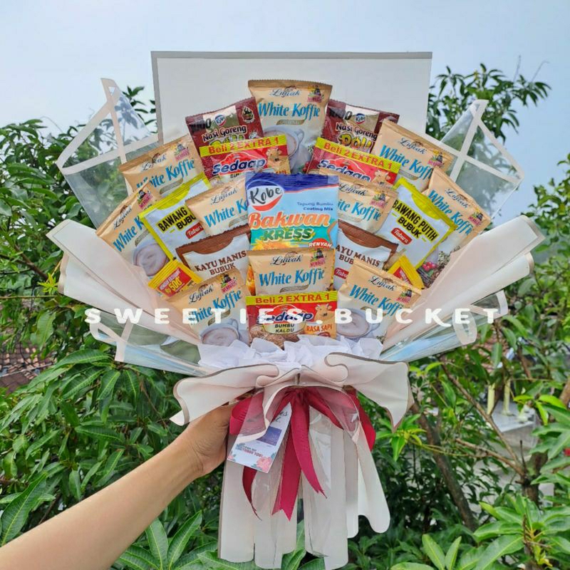Buket Mix Kopi dan Bumbu Dapur Jumbo || Buket Kopi Kemasan || Buket Bumbu Dapur || Buket Hari Ibu ||