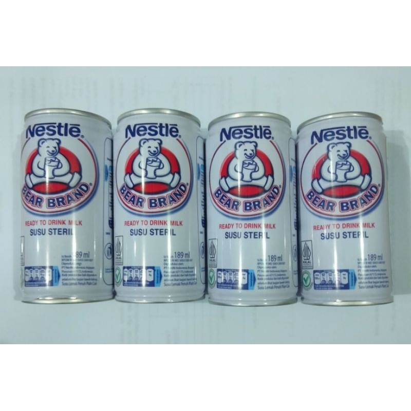 

NESTLE BEAR BRAND 189ML EXP. OCT 2025. 1 BENDIT= 4 KALENG